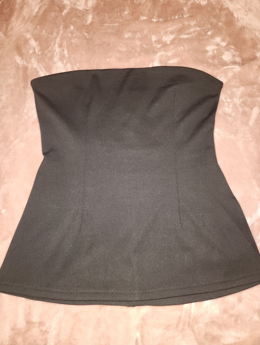Strapless Black Women's Top